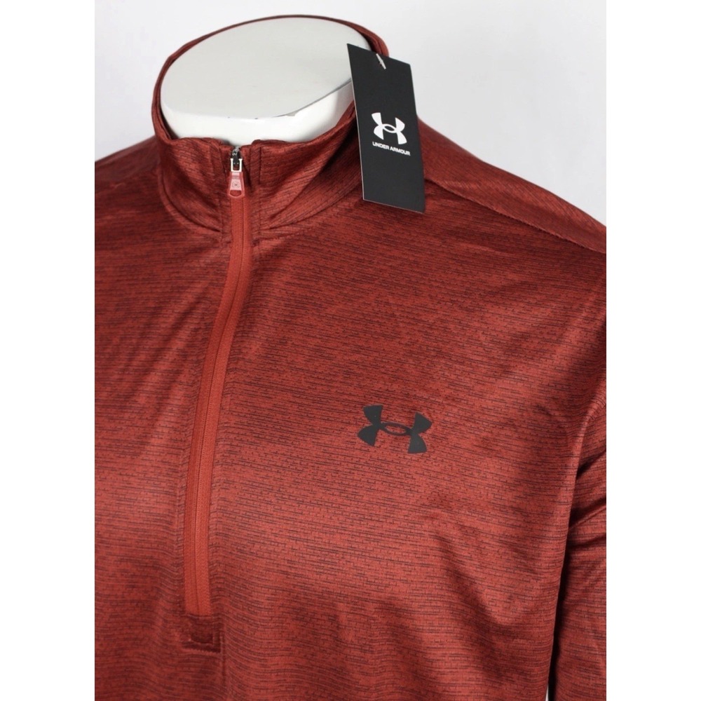 *NWT Under Armour Men's Tech Vent 1/2 Zip‎ Pullover Size 2XL XXL Red 1382184 840 - Picture 3 of 10
